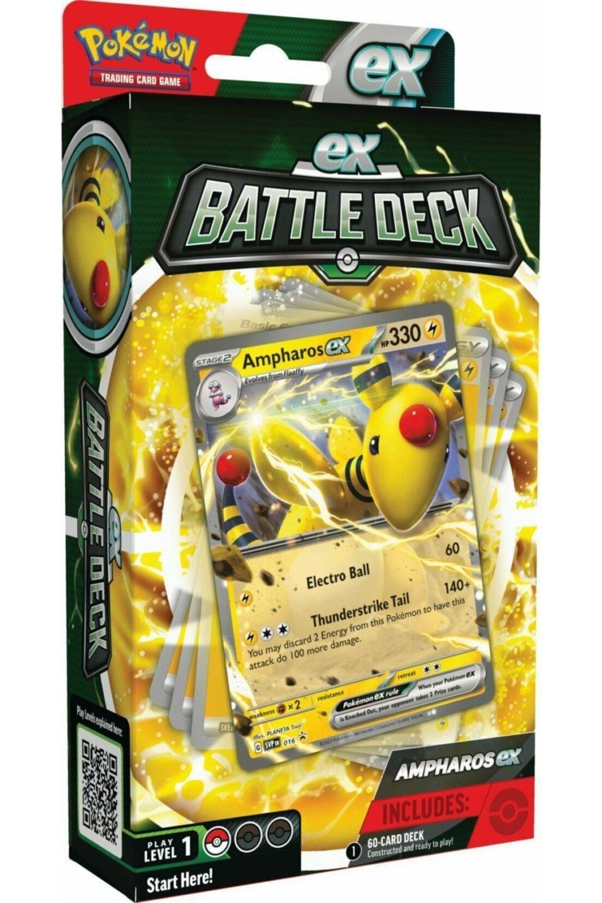 Pokemon Tcg Ampharos Ex League Battle Deck