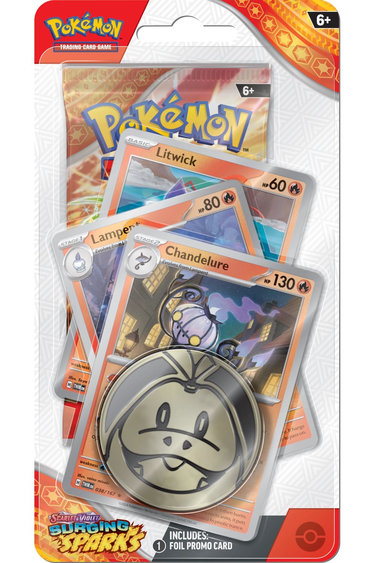 Pokémon TCG Surging Sparks Premium Checklane Blister