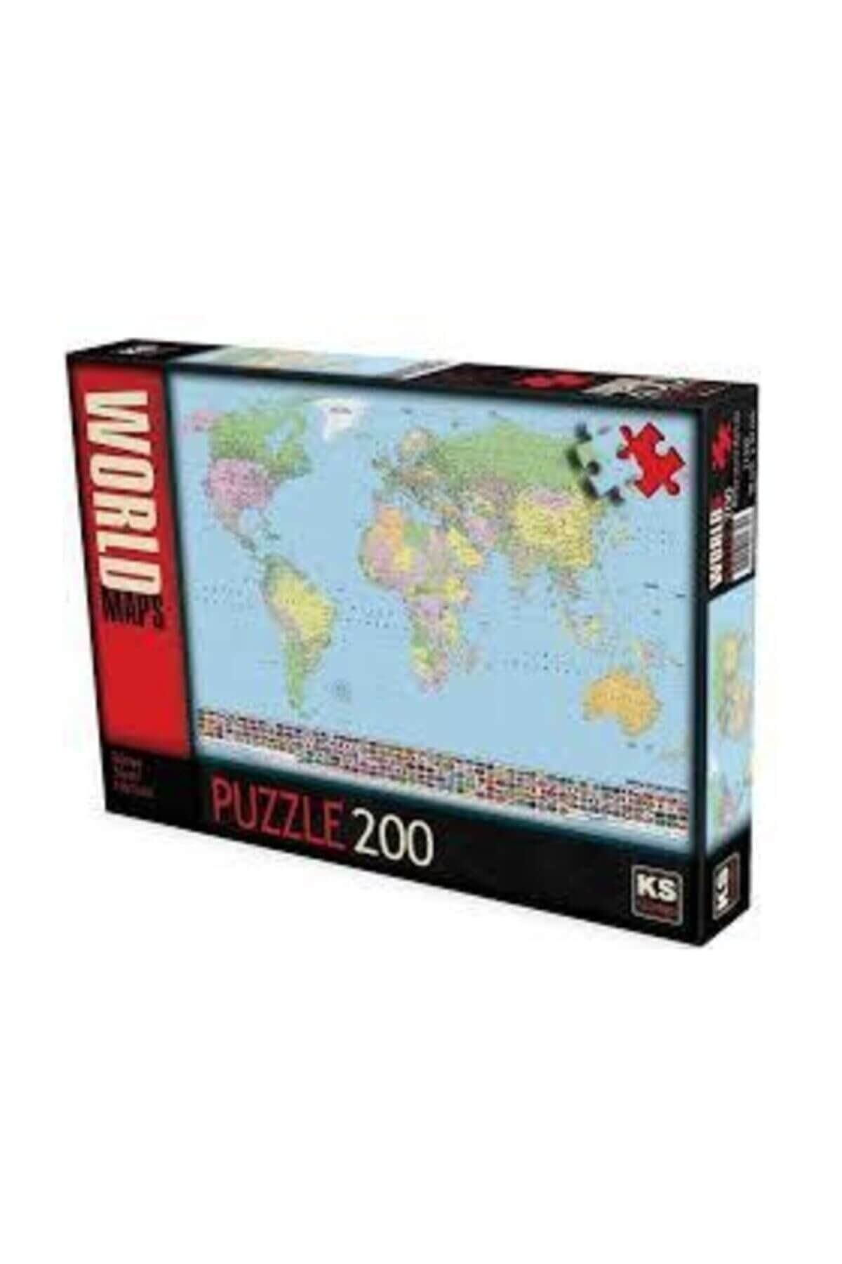 Games 200 Parça Dünya Haritası Puzzle 11332