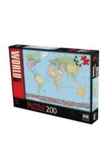 Games 200 Parça Dünya Haritası Puzzle 11332